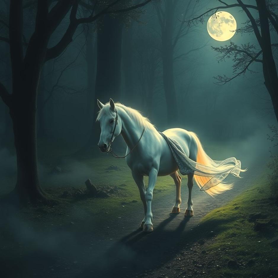 Dream : Seeing bringing a white horse home in a dream