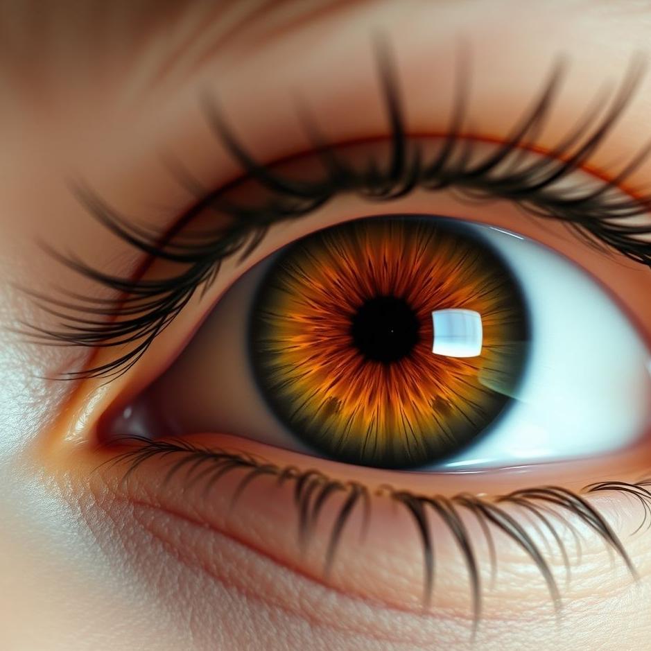 Dream : Seeing brown lenses in your eyes in a dream