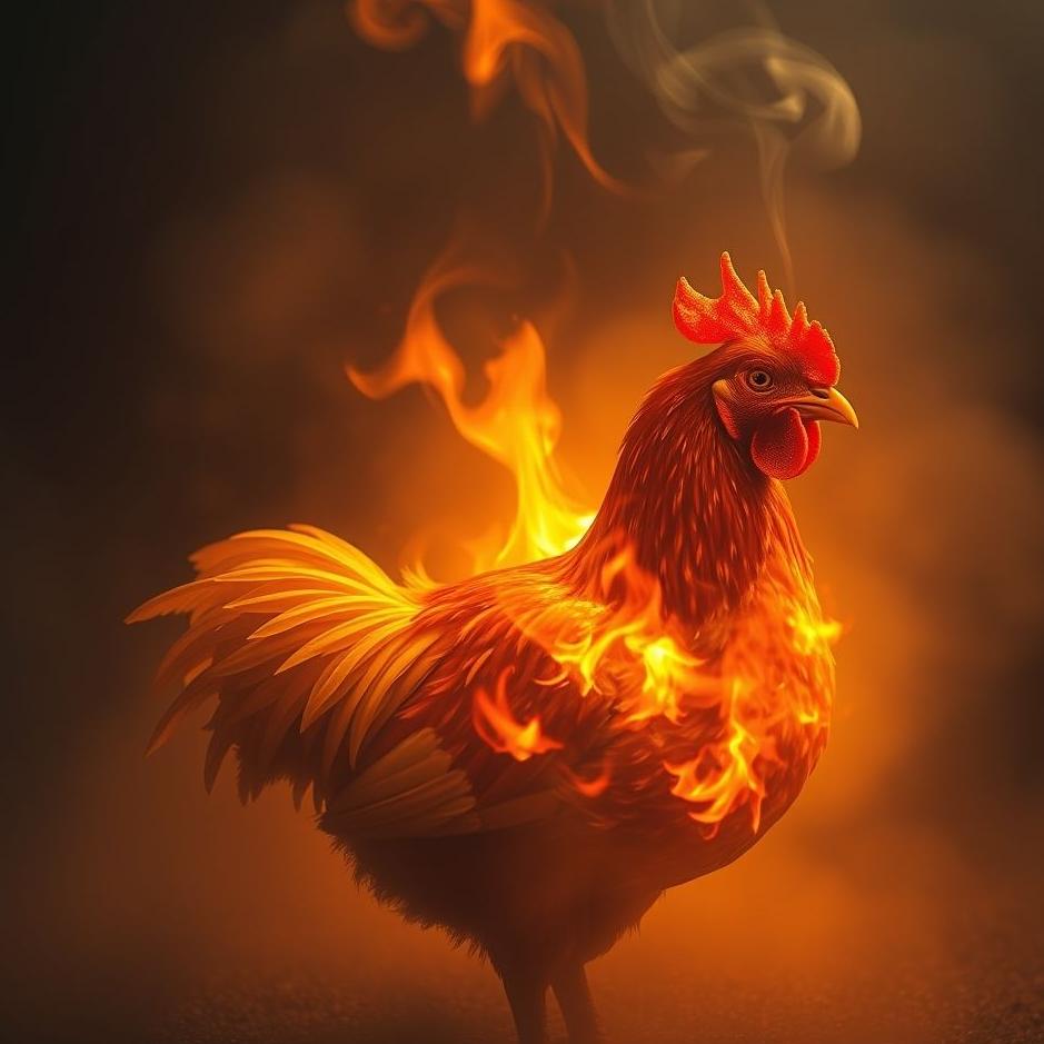 Dream : Seeing burning a chicken in a dream