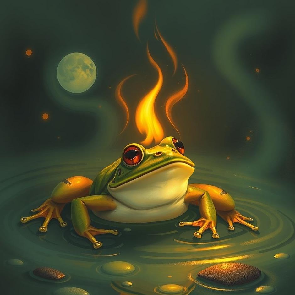 Dream : Seeing burning a frog in a dream