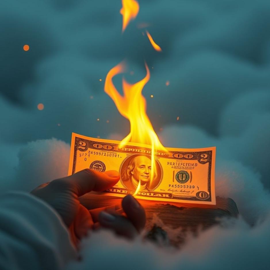 Dream : Seeing burning money in a dream