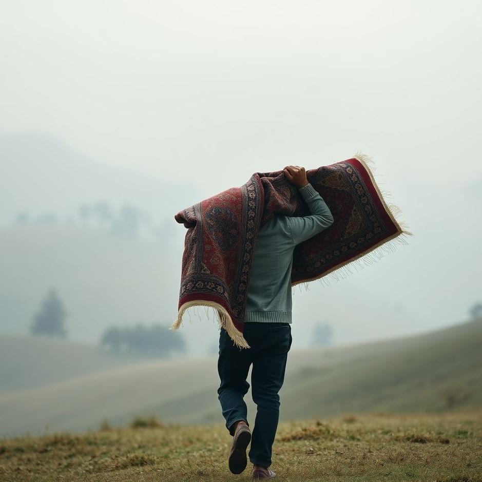 Dream : Seeing carrying a carpet on your shoulder in a dream