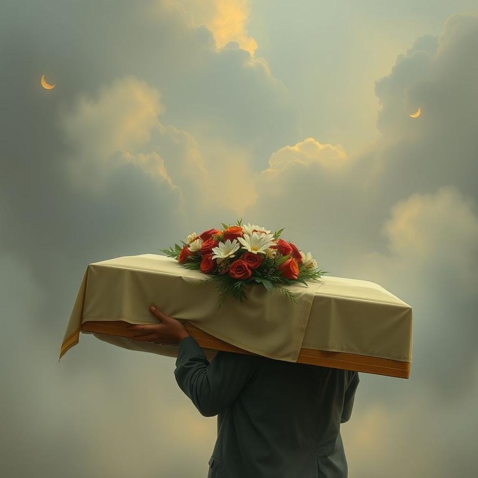 Dream : Seeing carrying a funeral in your arms in a dream