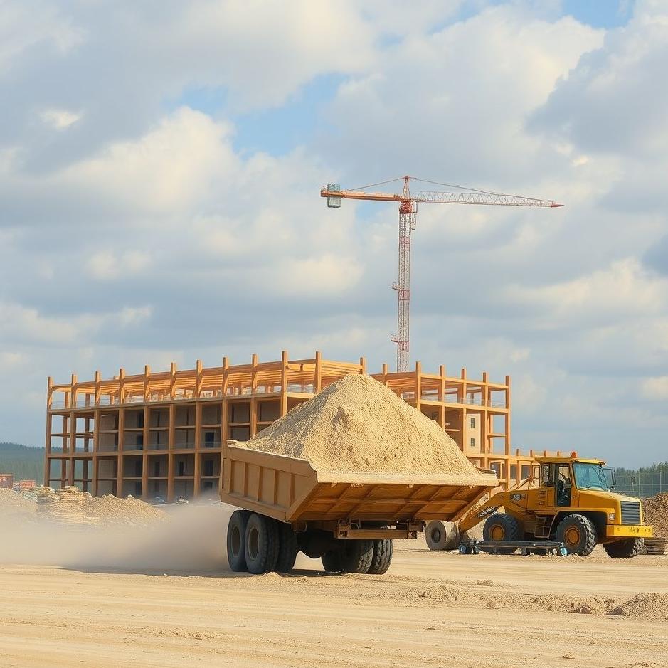 Dream : Seeing carrying sand to a construction site in a dream