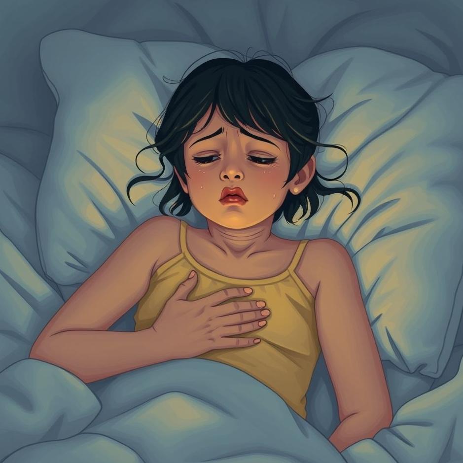 Dream : Seeing crying from stomach ache in a dream