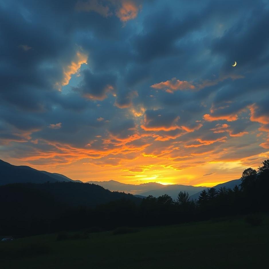 Dream : Seeing day suddenly turning into night in a dream