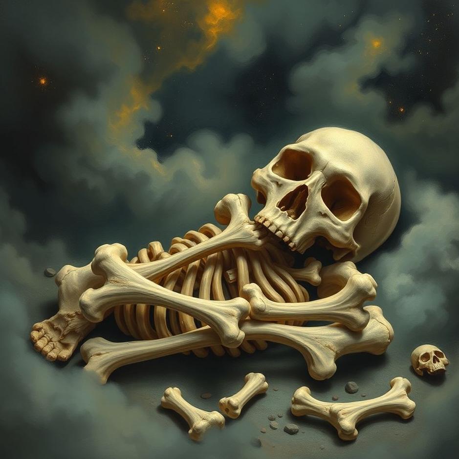 Dream : Seeing finding human bones in a dream