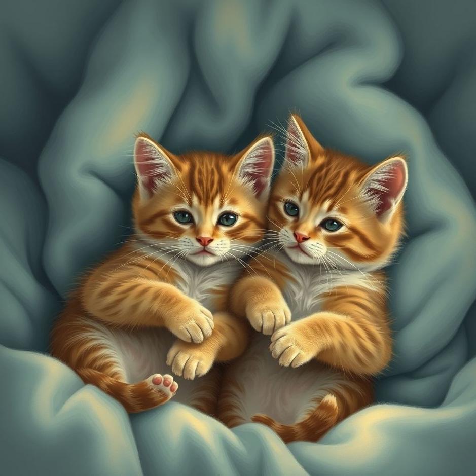 Dream : Seeing giving birth to twin cats in a dream