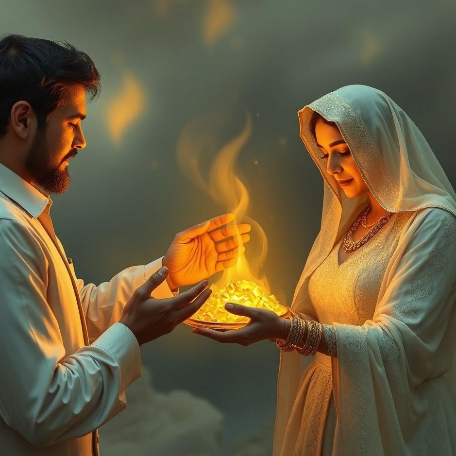 Dream : Seeing giving gold to your wife in a dream