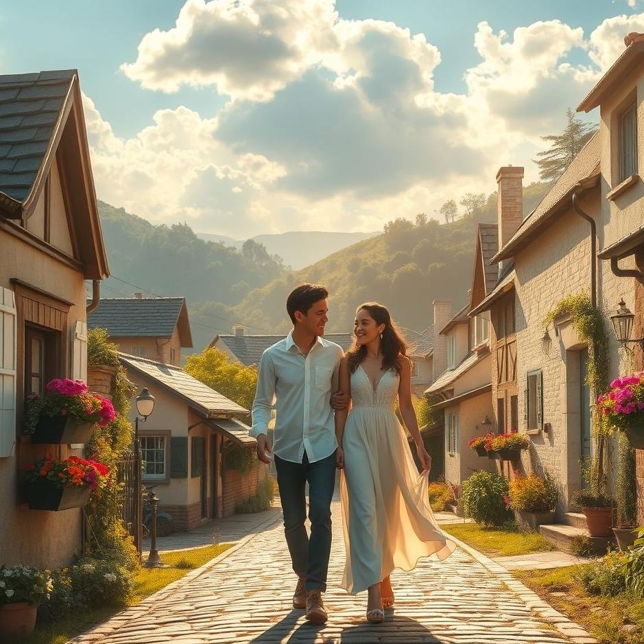 Dream : Seeing going to the village with your spouse in a dream