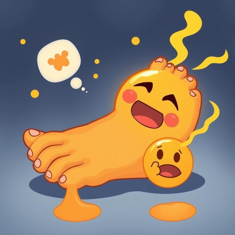 Dream : Seeing inflammation flowing from the left toe in a dream