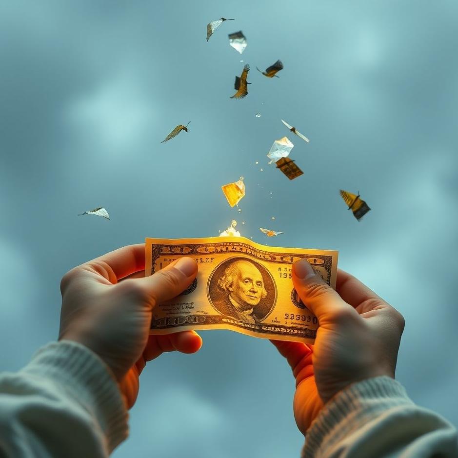 Dream : Seeing money being torn in a dream