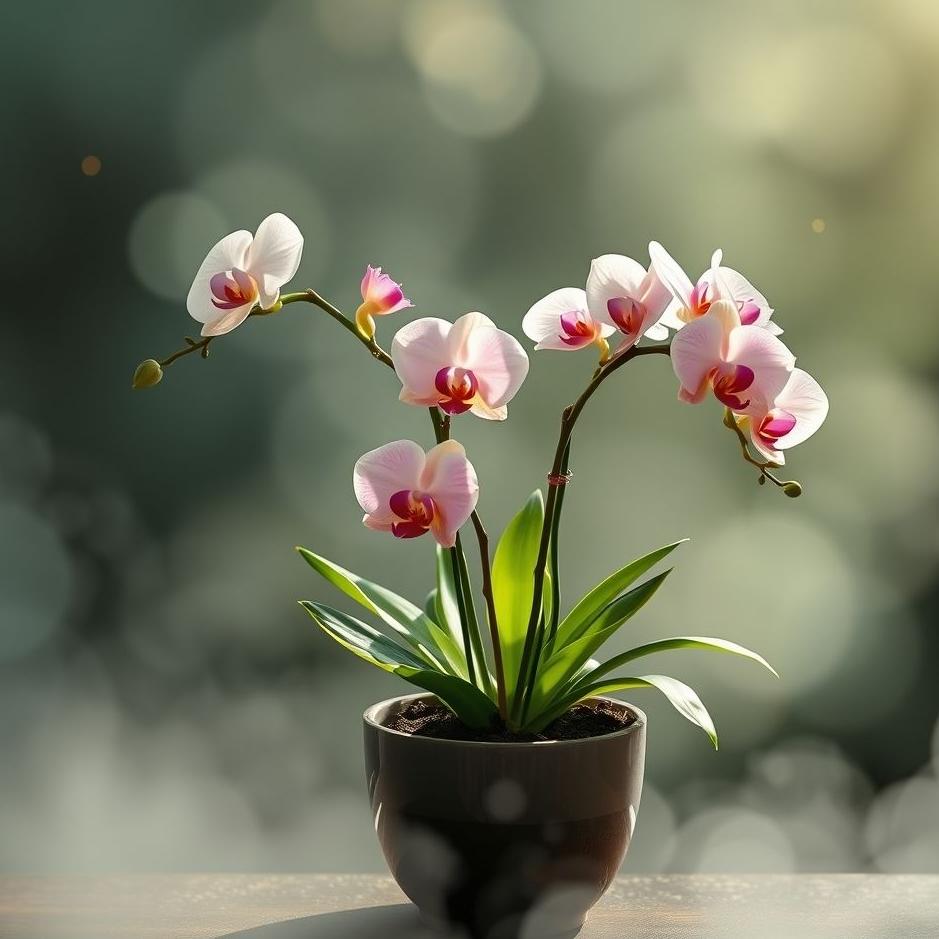 Dream : Seeing planting orchids in a pot in a dream