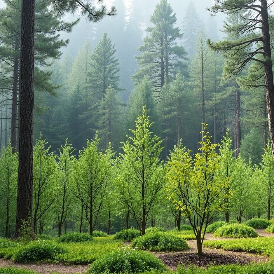 Dream : Seeing planting trees in a forest in a dream