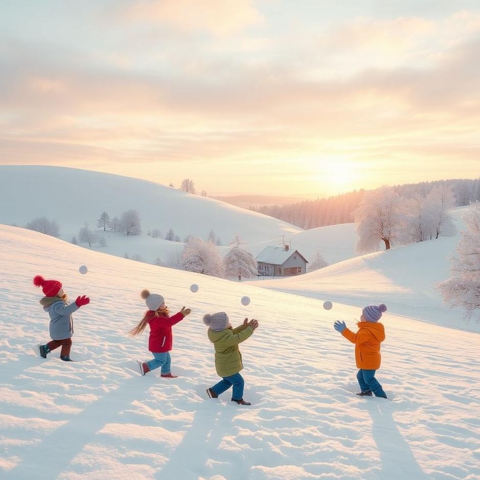Dream : Seeing playing snowballs in the snow in a dream