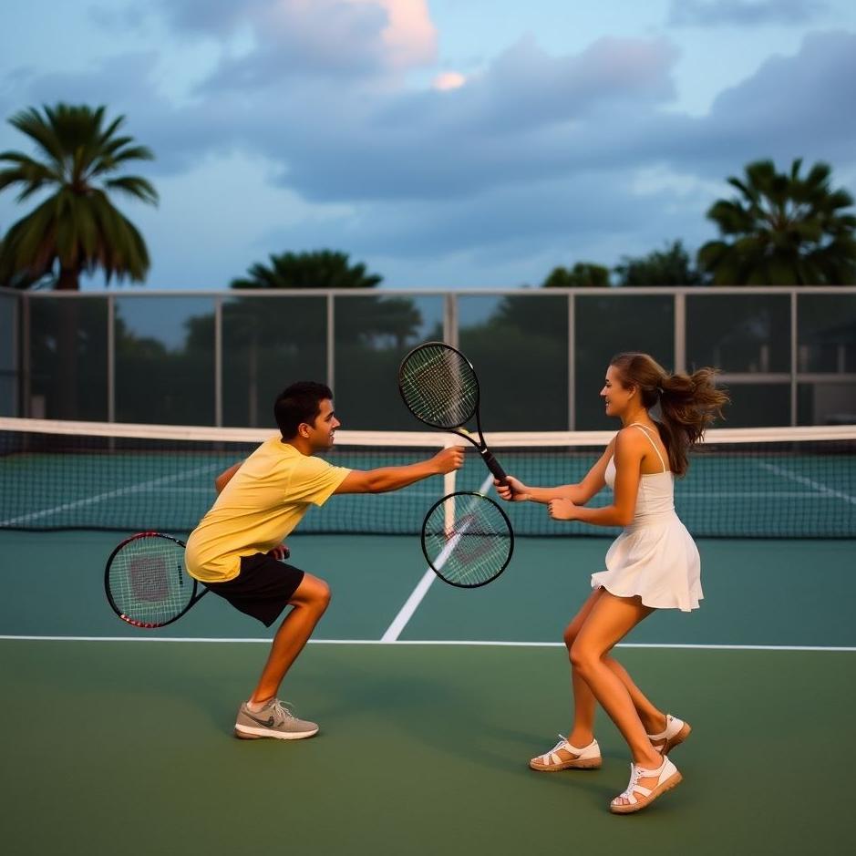 Dream : Seeing playing tennis with your loved one in your dream