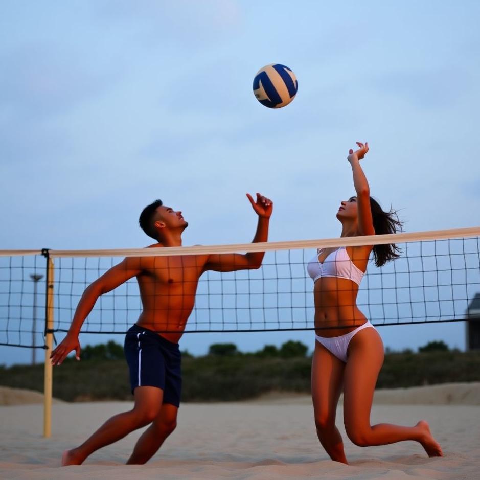 Dream : Seeing playing volleyball with your lover in your dream