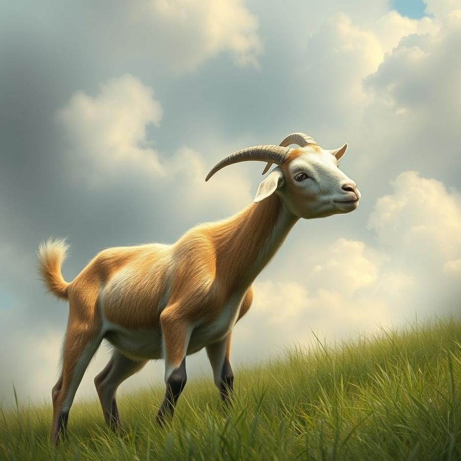 Dream : Seeing playing with a goat in a dream