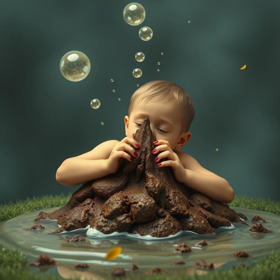 Dream : Seeing playing with one's own poop in a dream