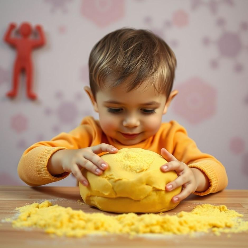 Dream : Seeing playing with play dough in a dream