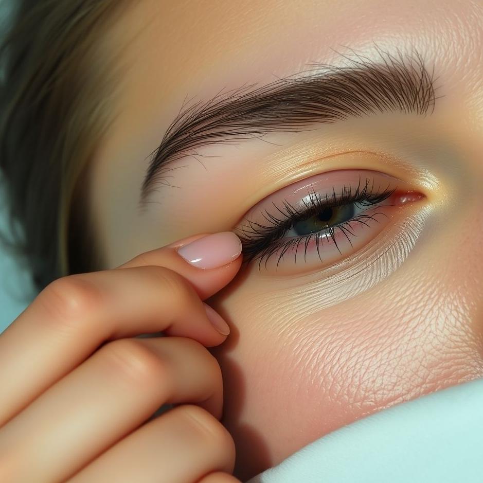 Dream : Seeing plucking long hairs from eyebrows in a dream