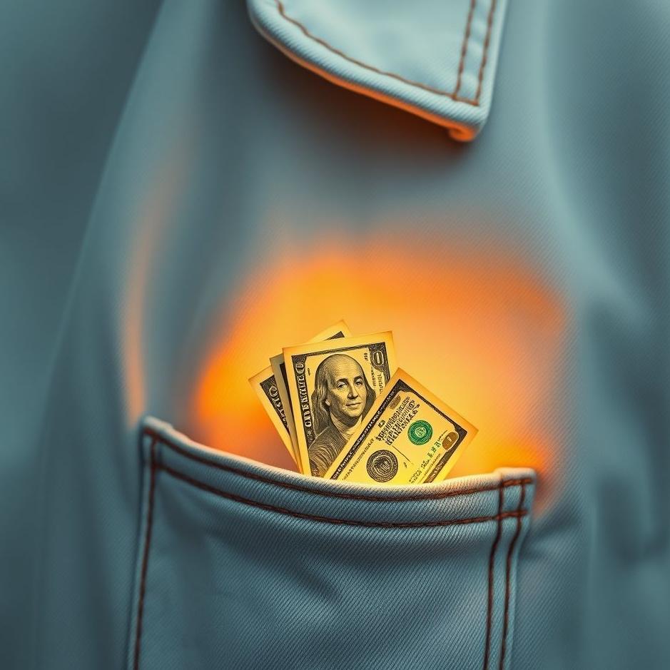 Dream : Seeing putting money in your own pocket in a dream