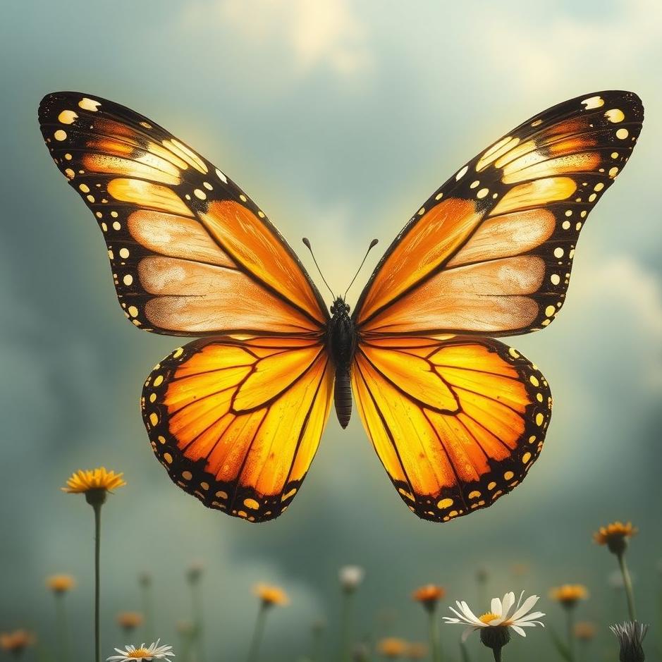 Dream : Seeing putting on butterfly wings in a dream