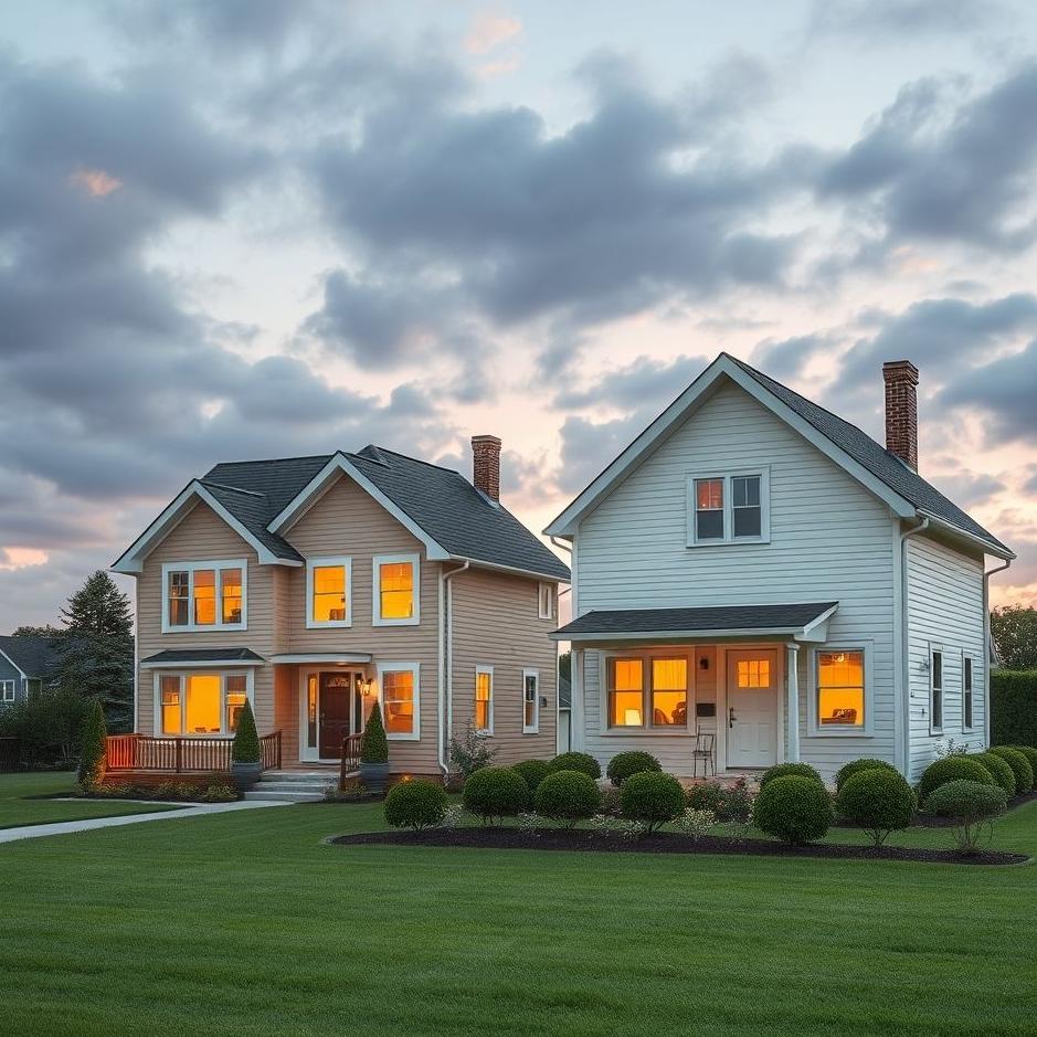 Dream : Seeing renting two houses in a dream