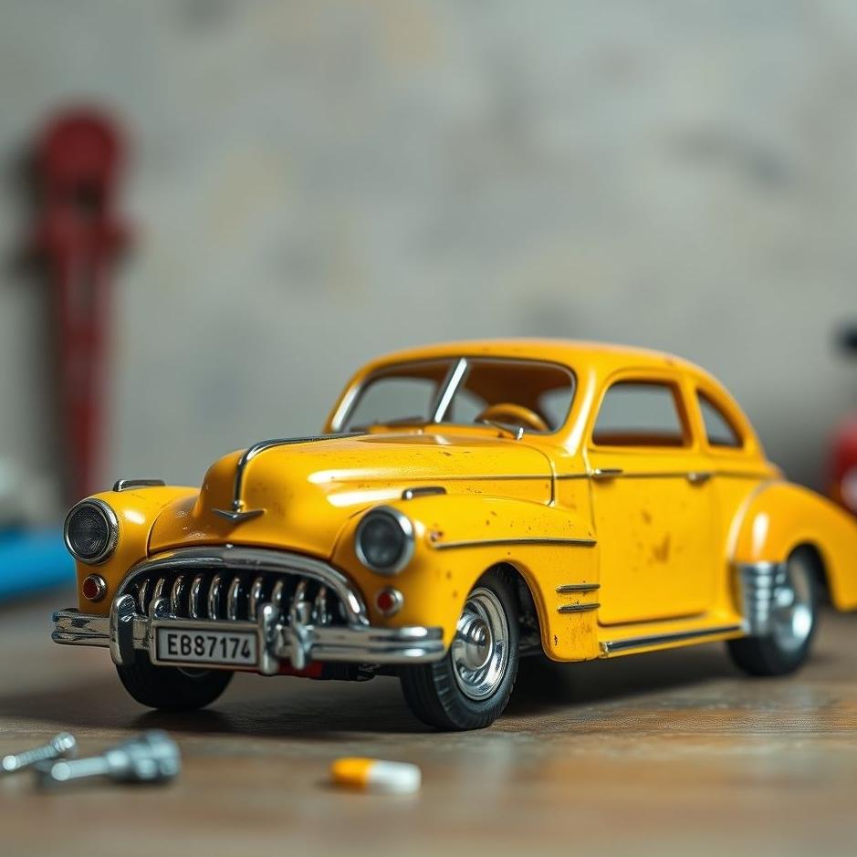 Dream : Seeing repairing a toy car in a dream