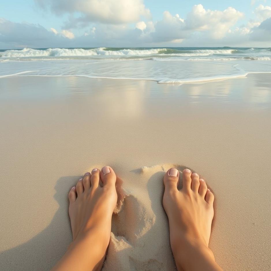 Dream : Seeing sandy feet in a dream