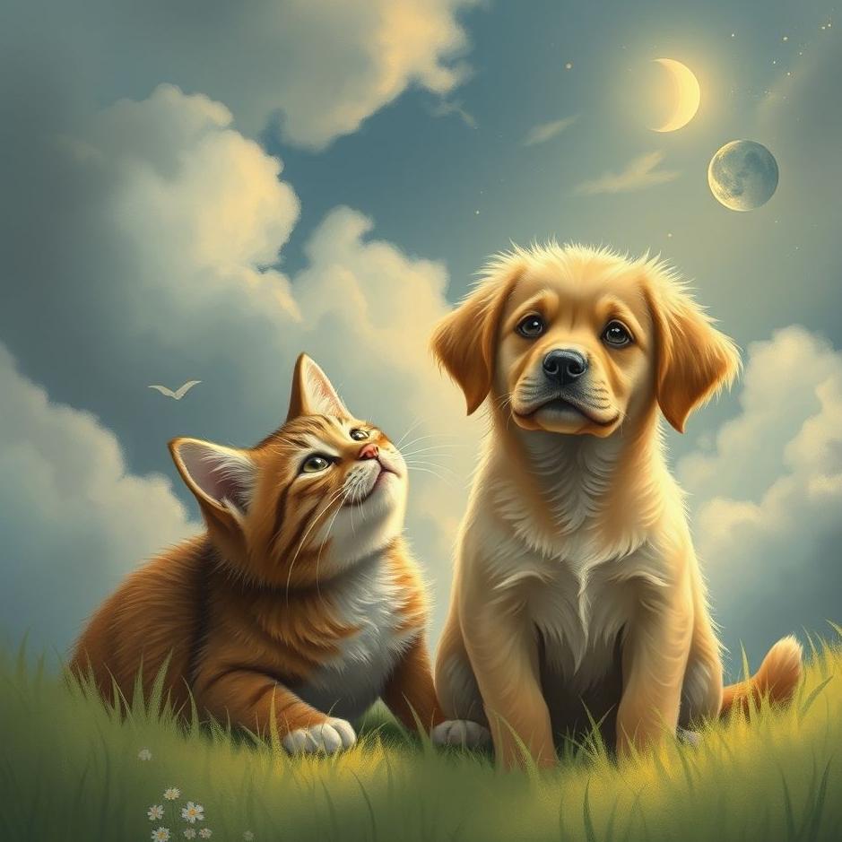 Dream : Seeing saving a cat and a puppy in a dream