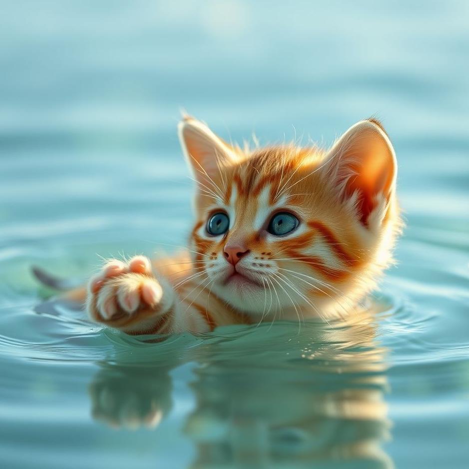 Dream : Seeing saving a kitten from water in a dream