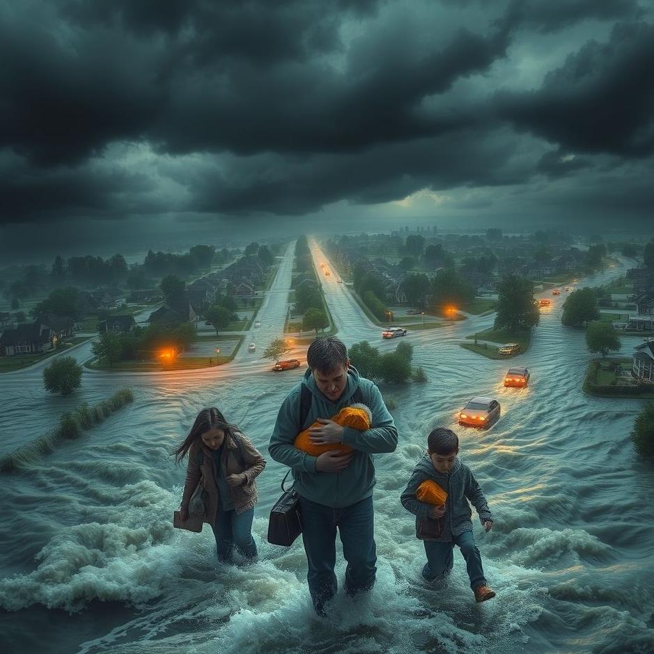 Dream : Seeing saving your family from a flood in your dream