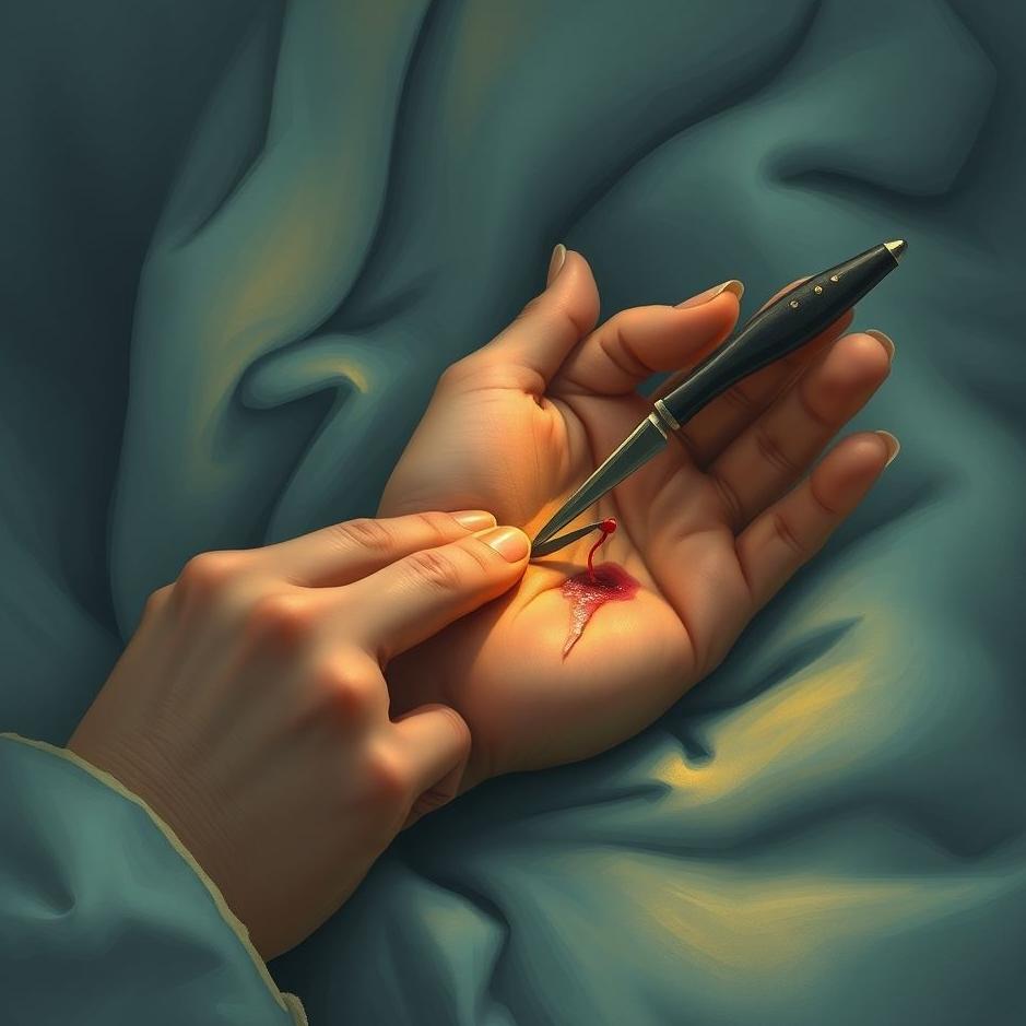 Dream : Seeing tearing off a scabbed wound in a dream