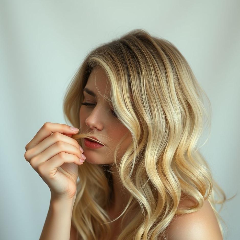 Dream : Seeing tearing out blonde hair in a dream