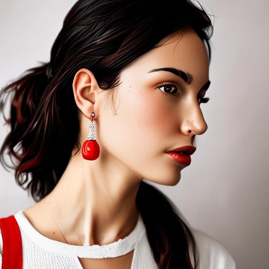 Dream : Seeing that you are wearing a red earring in a dream