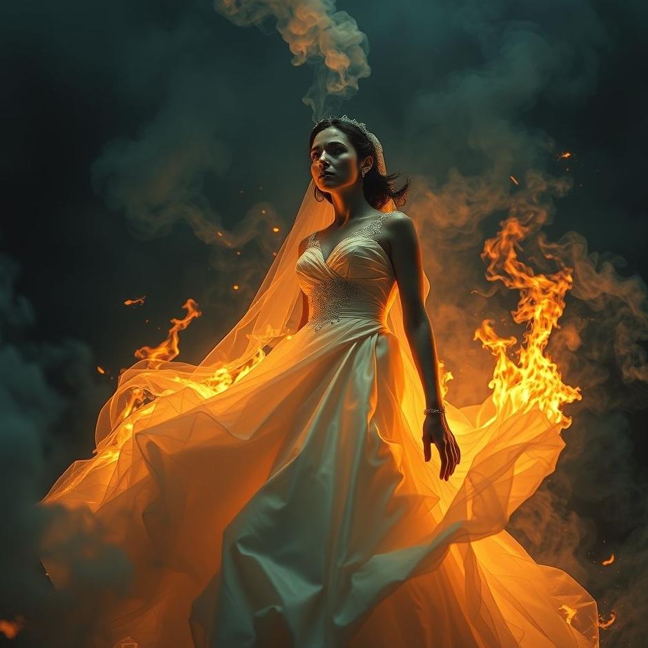 Dream : Seeing the bride burning in a dream