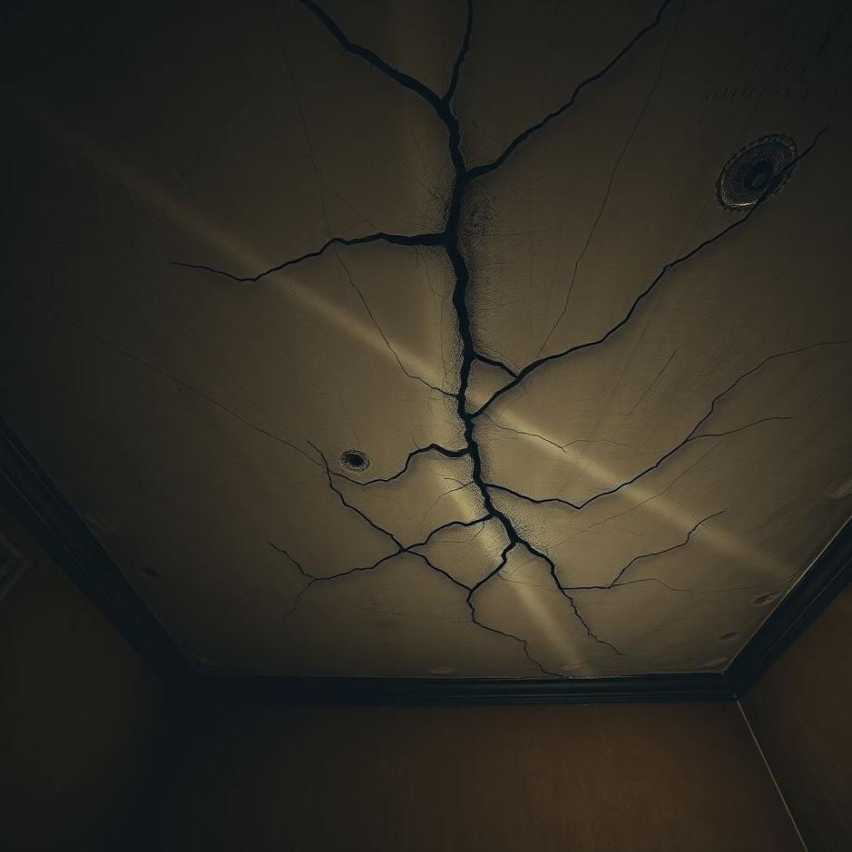 Dream : Seeing the ceiling of a house about to collapse in a dream