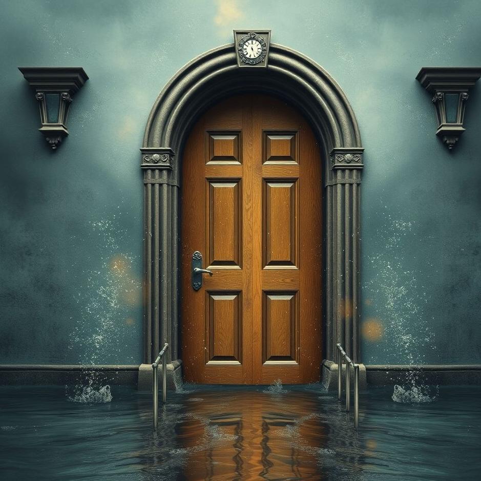 Dream : Seeing the front of the door flooded in a dream