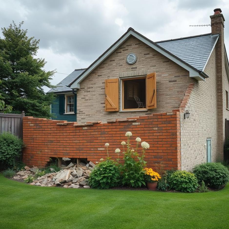 Dream : Seeing the garden wall of a house being demolished in a dream