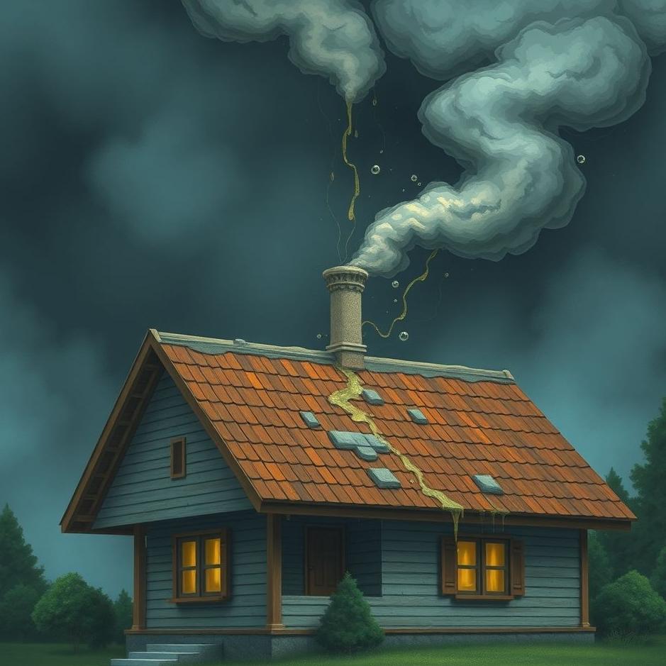 Dream : Seeing the roof of the house leaking in a dream