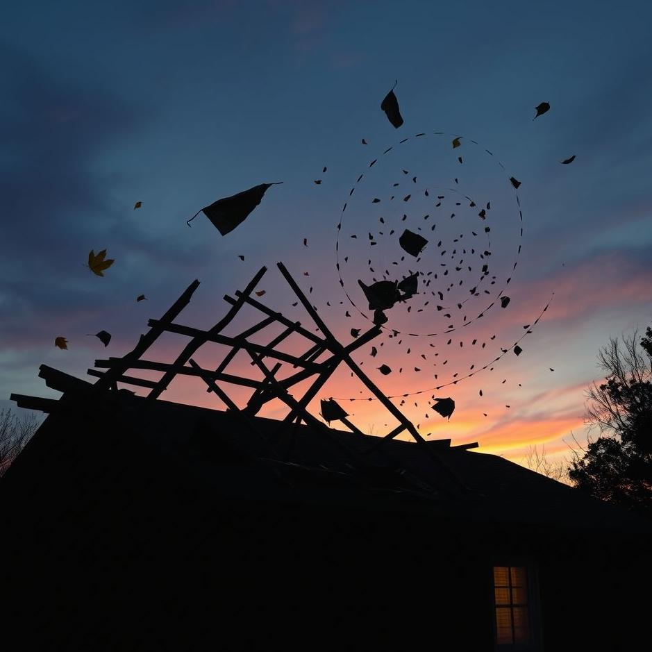 Dream : Seeing the roof of your house collapse in a dream