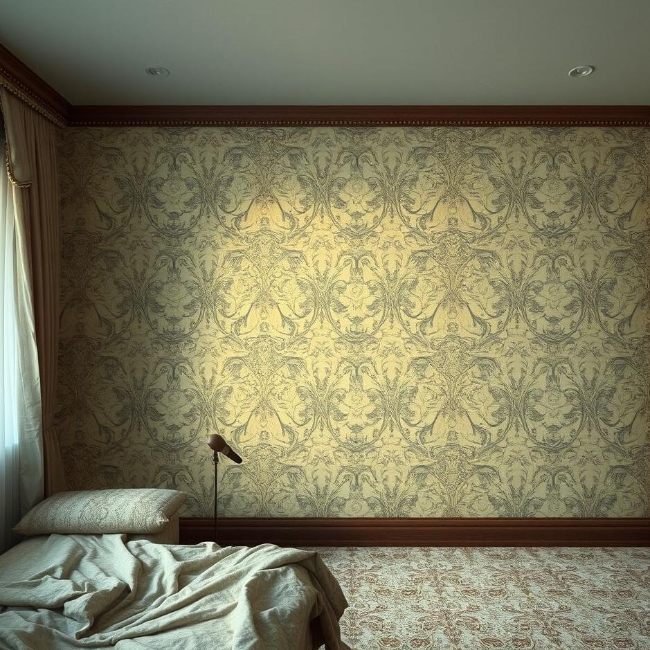 Dream : Seeing the wallpaper of the house being torn in a dream
