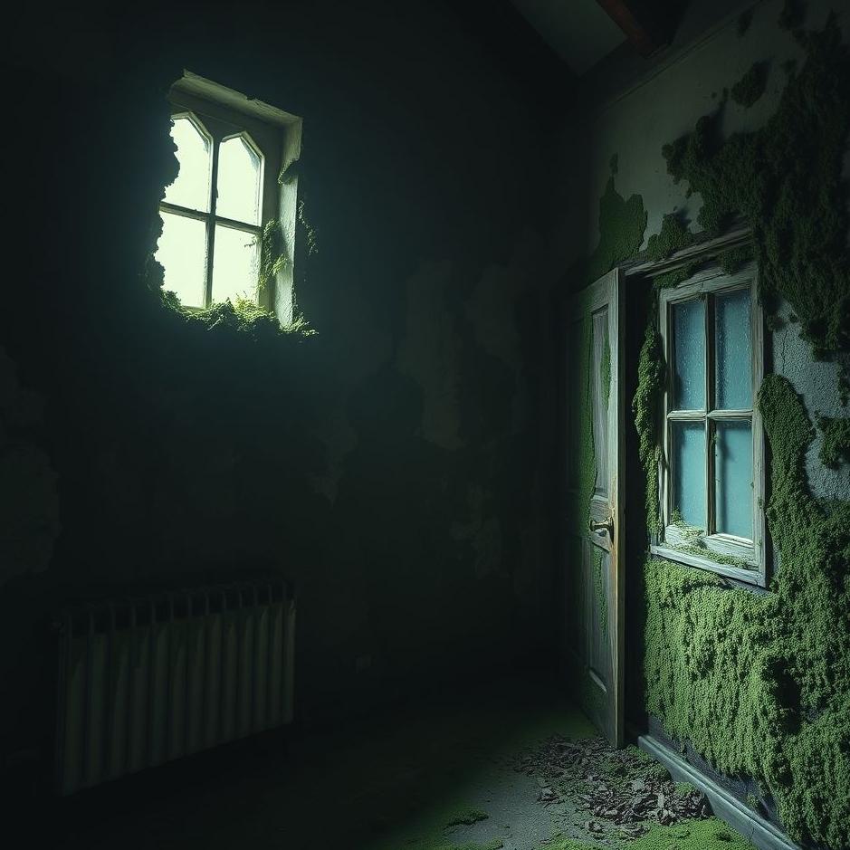Dream : Seeing the walls of a house moldy in a dream