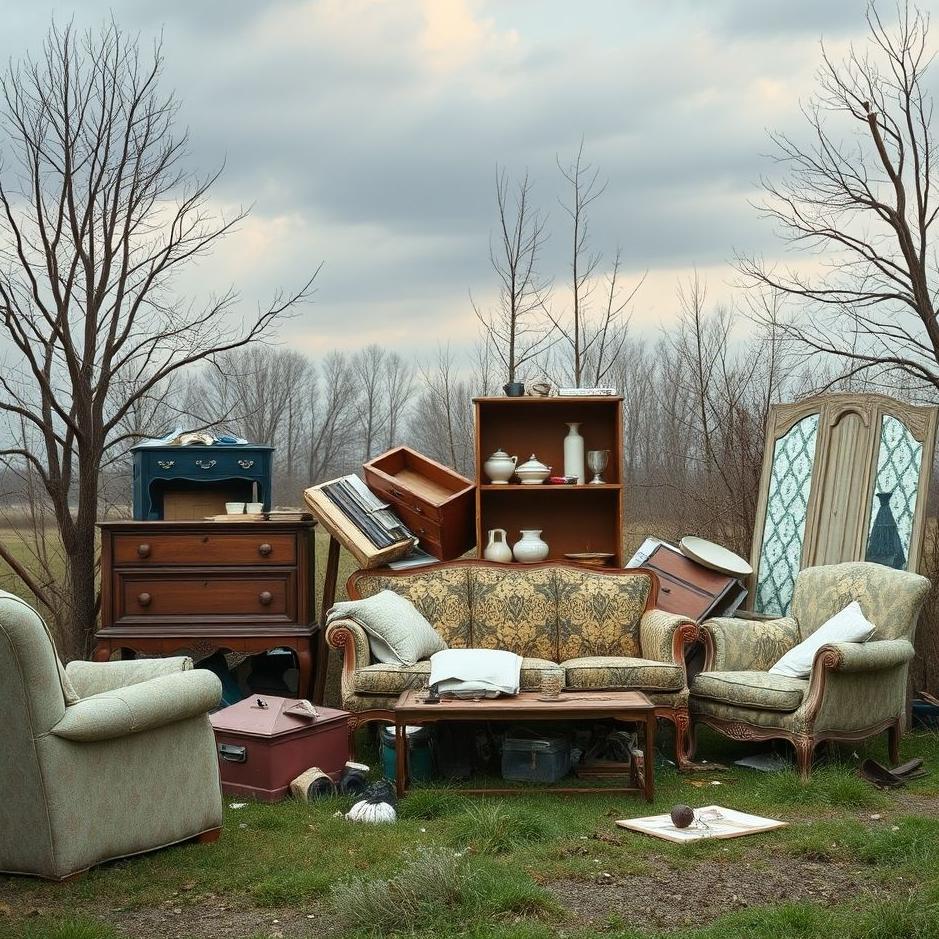 Dream : Seeing throwing away old furniture in a dream