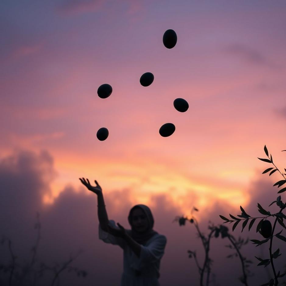 Dream : Seeing throwing black olives in a dream