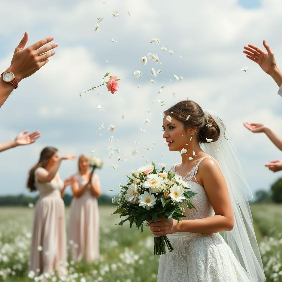 Dream : Seeing throwing bridal flowers in a dream