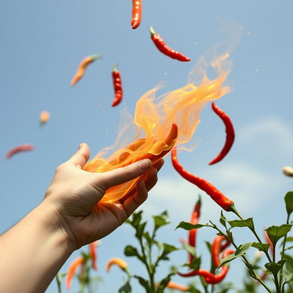 Dream : Seeing throwing chili peppers in a dream