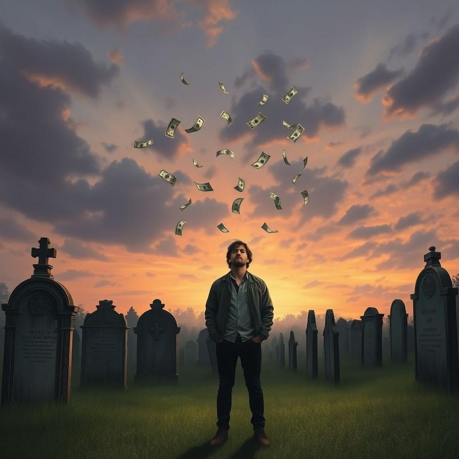 Dream : Seeing throwing money in a cemetery in a dream