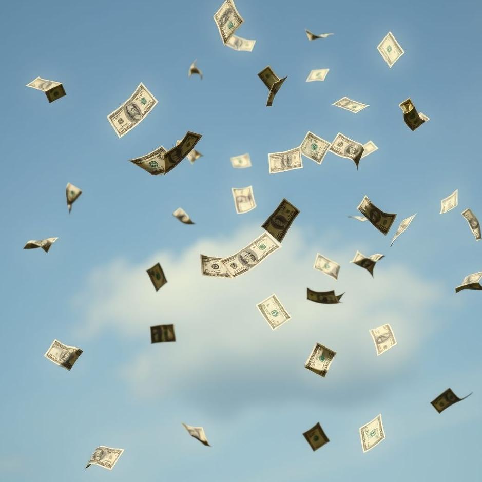 Dream : Seeing throwing money in the air in a dream